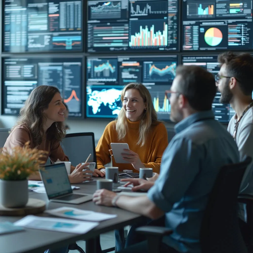 Espace collaboratif dans les bureaux de FinSécurIA
